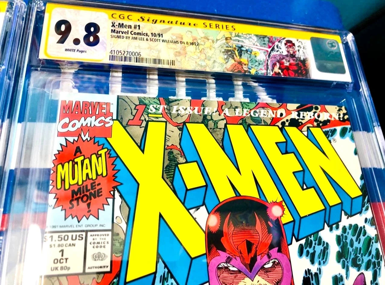 X-MEN #1 CONNECTING COVERS SIGNED JIM LEE, SCOTT WILLIAMS CGC SS 9.8 CLAREMONT