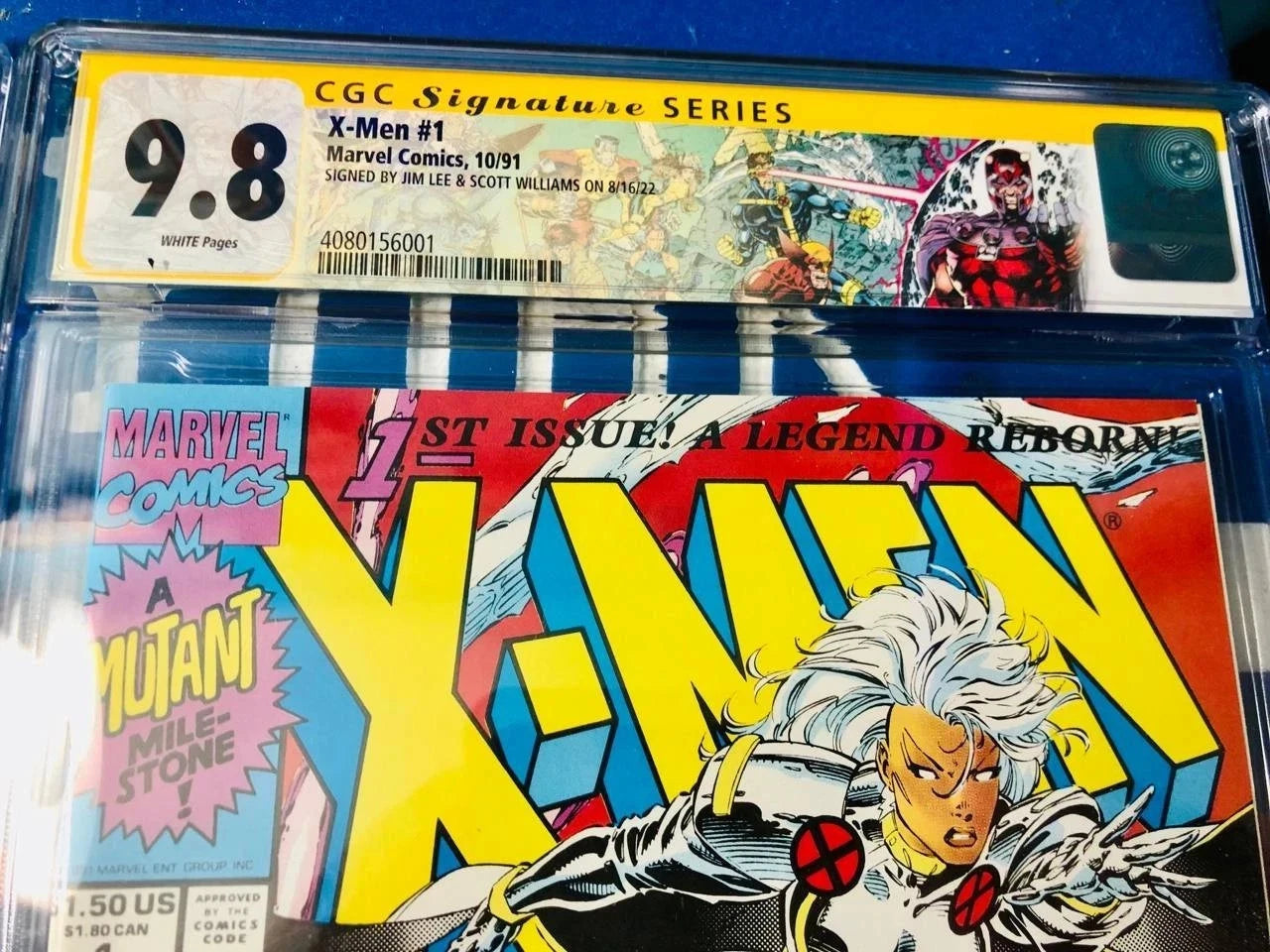X-MEN #1 CONNECTING COVERS SIGNED JIM LEE, SCOTT WILLIAMS CGC SS 9.8 CLAREMONT