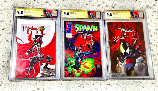 SPAWN #1 RECORD BREAKING #301 SIGNED TODD MCFARLANE; BILL SIENKIEWICZ CGC SS 9.8