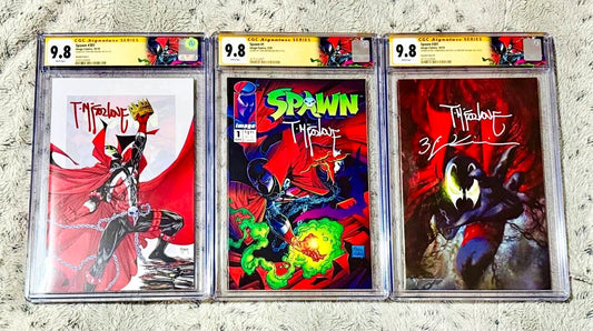 SPAWN #1 RECORD BREAKING #301 SIGNED TODD MCFARLANE; BILL SIENKIEWICZ CGC SS 9.8